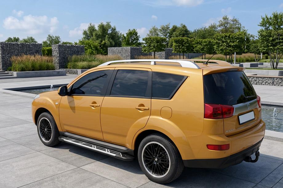 Peugeot 4007 2007-2013 Praguri Laterale Sunrise (2 buc, Aluminiu) Image