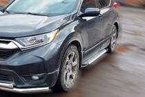 Honda CRV 2017-2022 Praguri Laterale Allmond Grey (2 buc, Aluminiu) foto 1