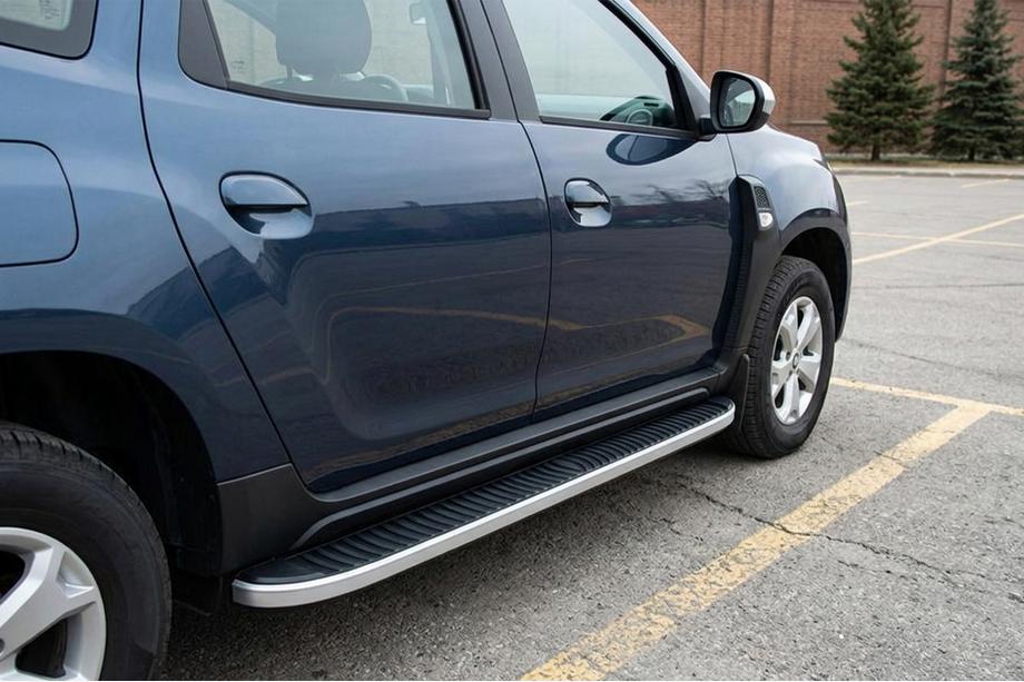 Dacia Duster 2018-2024 Praguri Laterale Tayga Grey V1 (2 buc, Aluminiu) Image