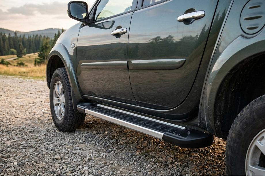 Fiat Fullback 2016- Praguri Laterale RedLine V1 (2 buc, Aluminiu) Image