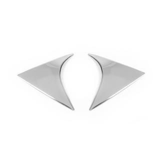 Ornament triunghi cromat pentru capac portbagaj (inox) foto 3