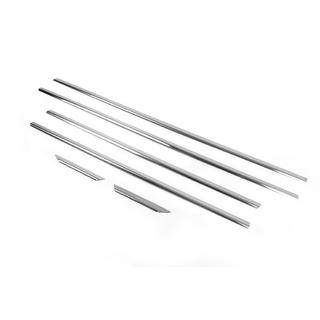 Capace ornamente geamuri cromate (6 buc, inox) Mercedes C-class W204 2007-2015 foto 4