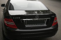 Mercedes C-class W204 2007-2015 Ornament cromat deasupra numarului (inox) foto 1