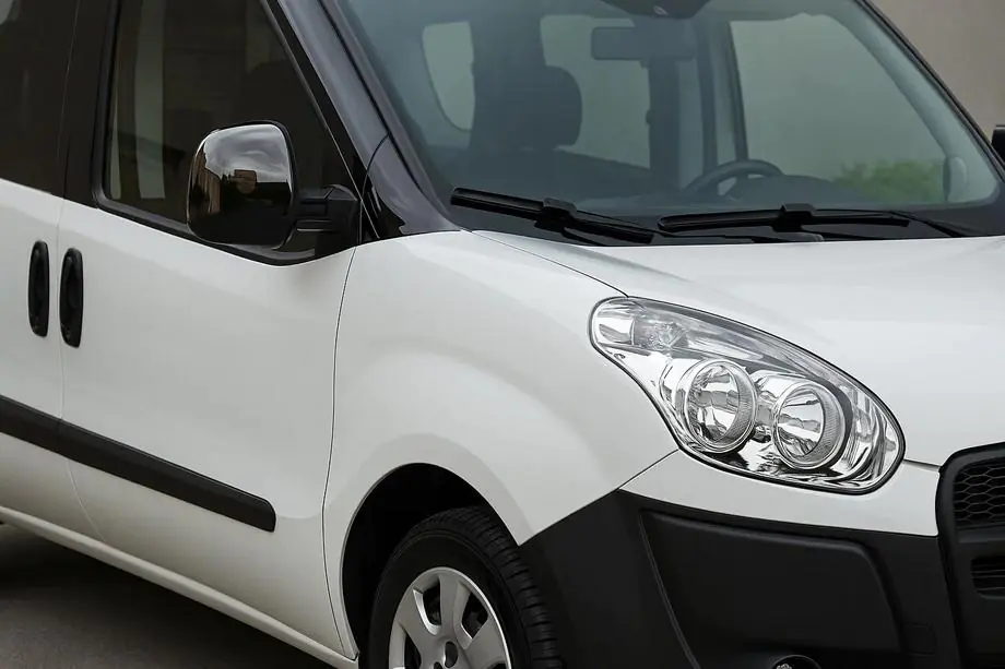 Fiat Doblo II 2010-2022 Capace Oglinzi Crom Negru (2 buc, plastic) Image