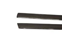 Renault Clio IV 2012-2019 Ornamente geamuri Crom Negru (HB, 8 buc, inox) foto 2