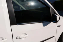 Volkswagen Caddy 2015-2020 Ornamente Geamuri Crom Negru (2 buc, Otel Inoxidabil) foto 1