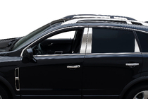 Opel Antara 2006-2017 Set ornamente cromate geamuri laterale inox foto 2