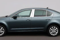 Skoda Octavia III A7 2013-2019 Ornamente Stalpi Usa din Otel Inoxidabil (6 buc) foto 1