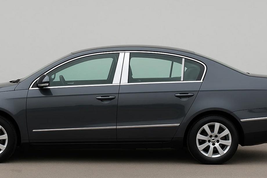 Volkswagen Passat B6 2006-2012 Ornamente stalpi usa inox (SD) Image