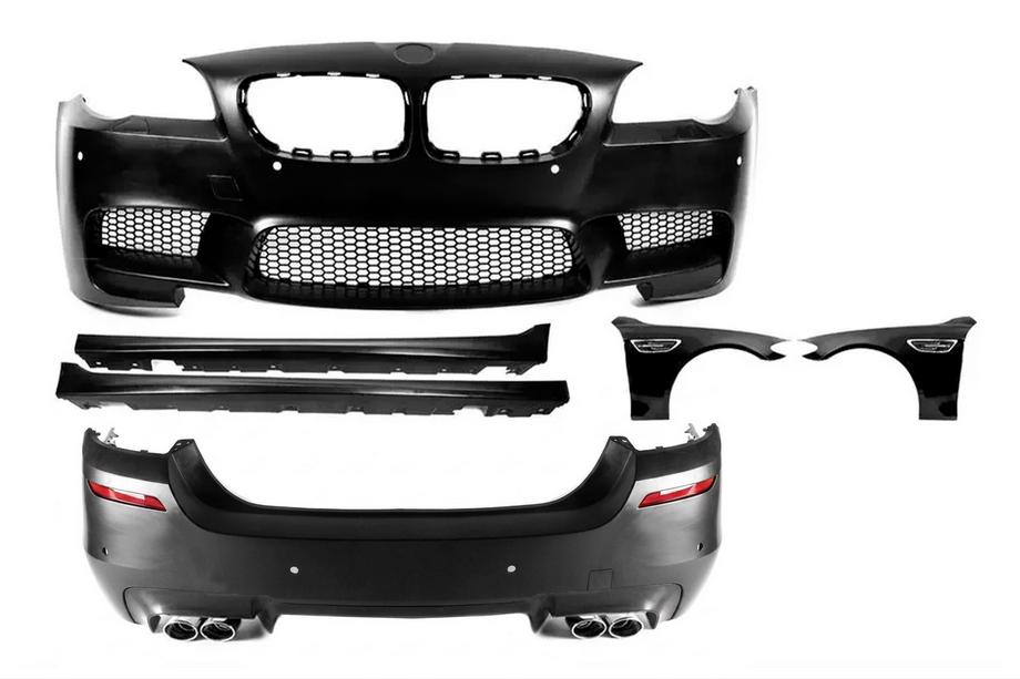 BMW 5 Series F10/F11 2010–2016 Kit de caroserie cu aripi V1 (M5 Power) Foto 1