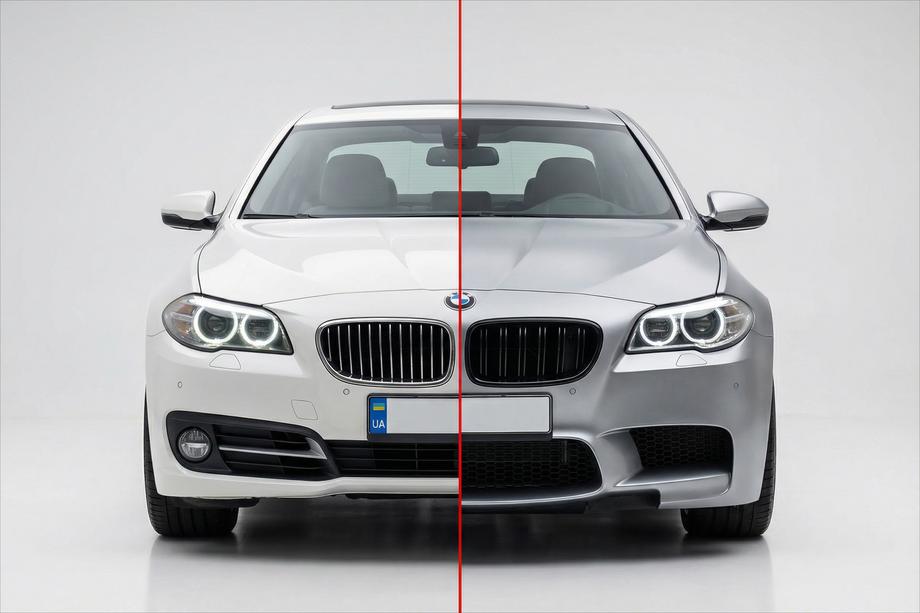 BMW 5 Series F10/F11 2010–2016 Kit de caroserie cu aripi V1 (M5 Power) Foto 2