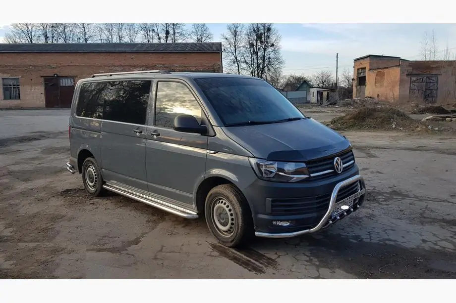 Volkswagen T6 2015-2024 Praguri Laterale Premium (2 buc, Inox) 60 mm, ampatament lung Image
