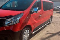 Renault Trafic 2015- Tevi Laterale (2 buc, Otel Inoxidabil) 70 mm, ampatament lung foto 3