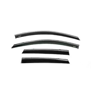 Deflectoare geamuri cu ornament cromat (4 buc, Niken)