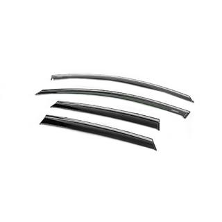 Deflectoare geamuri cu ornament cromat (4 buc, Niken) foto 2