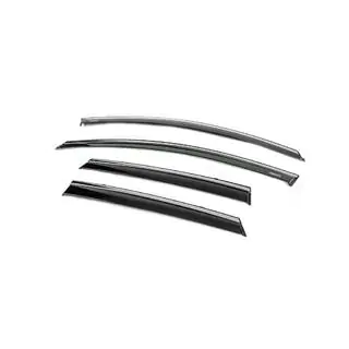 Deflectoare geamuri cu ornament cromat (4 buc, Niken) foto 2
