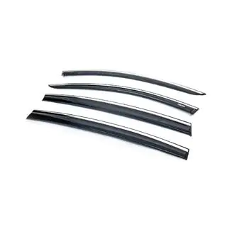 Deflectoare geamuri cu ornament cromat HB (4 buc, Niken) foto 3