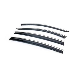 Deflectoare geamuri cu ornament cromat (4 buc, Niken) Dacia Sandero 2013-2020 foto 3