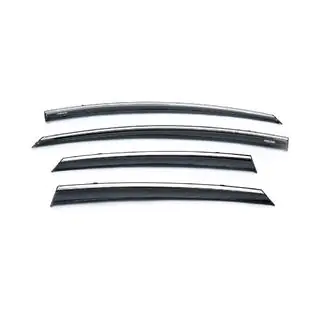 Deflectoare geamuri cu ornament cromat HB (4 buc, Niken) foto 1