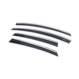 Deflectoare geamuri cu ornament cromat HB (4 buc, Niken) foto 2