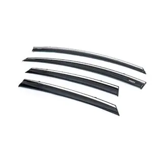 Deflectoare geamuri cu ornament cromat HB (4 buc, Niken) foto 2