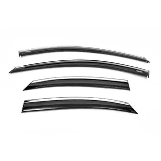 Deflectoare geamuri cu ornament cromat SD/HB (4 buc, Niken) foto 3