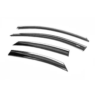 Deflectoare geamuri cu ornament cromat SD/HB (4 buc, Niken) foto 4