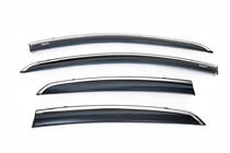 Fiat Linea 2006-2018 Deflectoare geamuri cu ornament cromat (4 buc, Niken) foto 2