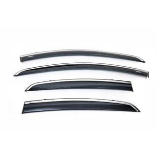 Deflectoare geamuri cu ornament cromat (4 buc, Niken) foto 2