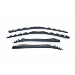 Deflectoare geamuri cu ornament cromat (4 buc, Niken) Hyundai I-20 2014-2020 foto 2