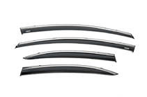 Honda Civic Sedan VIII 2006-2011 Deflectoare geamuri cu ornament cromat (4 buc, Niken) foto 2