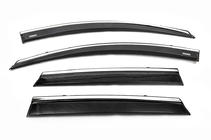 Renault Kadjar 2015-2022 Deflectoare geamuri cu ornament cromat (4 buc, Niken) foto 1