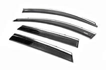 Renault Kadjar 2015-2022 Deflectoare geamuri cu ornament cromat (4 buc, Niken) foto 2