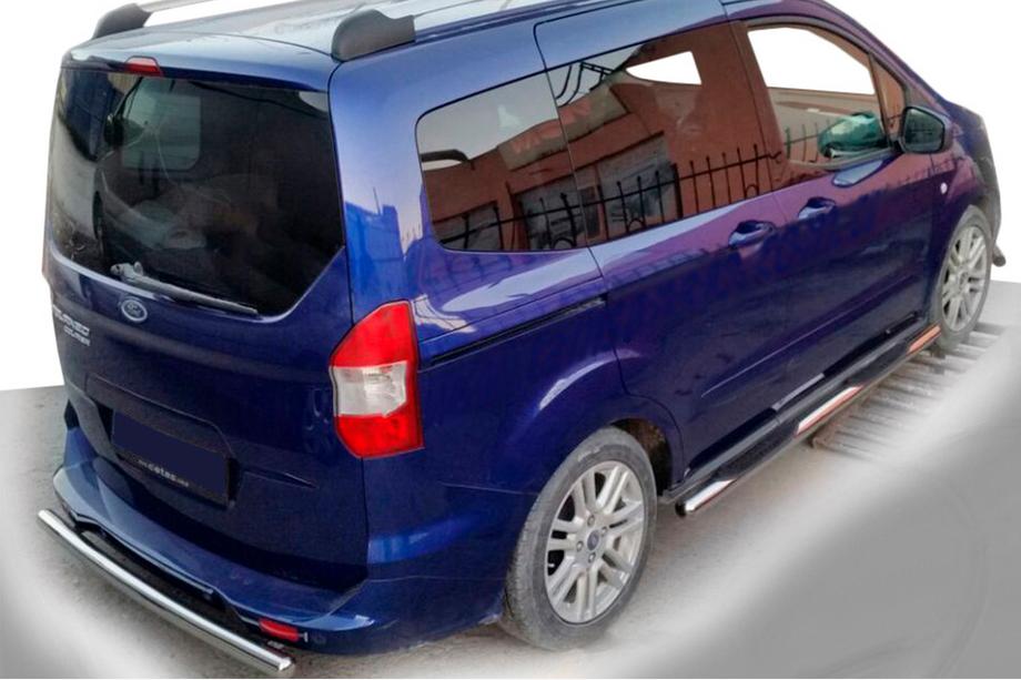 Ford Courier 2014-2023 Tevi Laterale (2 buc, Otel Inoxidabil) Image