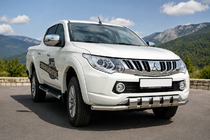 Mitsubishi L200 2015-2024 Protectie Fata ST015 (Inox) foto 1