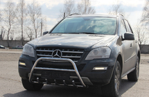 Mercedes ML W164 2005-2011 Bullbar WT003 (Inox) foto 4