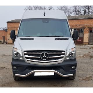 Bara frontala inferioara MBSP.07.F3-04.6 (inox) Mercedes Sprinter W906 2006–2018 foto 1