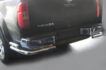 Nissan Navara 2006-2015 Protectie Spate AK003-Dubla (Inox) foto 1