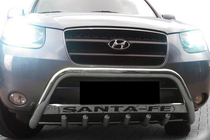Hyundai Santa Fe 2 2006-2012 Bullbar WT004 (Inox) foto 3