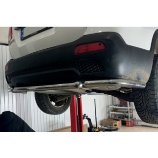 Bare colturi spate cu sectiune centrala AK007-3 (2 buc, inox) Kia Sorento II XM 2009-2014 foto 2