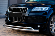 Audi Q7 2005-2015 Protectie Fata ST017 (Inox) foto 1
