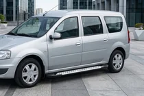 Dacia Logan MCV 2004-2014 Praguri laterale tip X5 (2 buc, aluminiu) foto 1