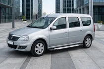 Dacia Logan MCV 2004-2014 Praguri laterale tip X5 (2 buc, aluminiu) foto 3