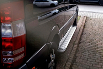 Volkswagen Crafter 2006-2016 Praguri Laterale Allmond Grey (2 buc, Aluminiu) Long/ExtraLong foto 3