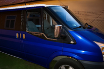 Ford Transit 2000–2014 Ornamente Geamuri Otel Inoxidabil (2 buc) OmsaLine - Otel Inoxidabil Italian foto 4