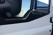 Ford Transit 2000–2014 Ornamente Geamuri Otel Inoxidabil (2 buc) OmsaLine - Otel Inoxidabil Italian foto 1