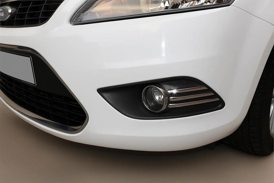 Ford Focus II 2008-2011 Capace cromate pentru proiectoare ceata (6 buc, inox) Image