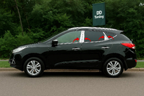 Hyundai IX-35 2010-2015 Ornamente Stalpi Usa din Otel Inoxidabil (8 buc) foto 1