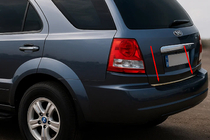 Kia Sorento I BL 2002-2009 Ornament portbagaj inox foto 1