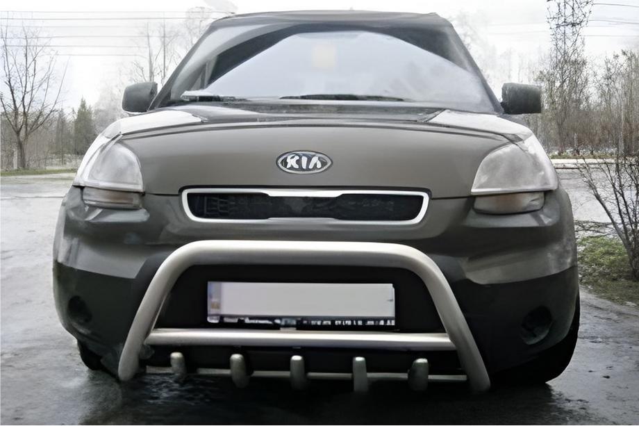 Kia Soul I 2008-2013 Bull Bar (Inox) 60 mm, fara inscriptie Foto 2